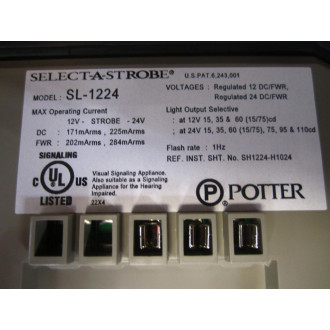 Potter Electric SL-1224W Select-A-StrobeHorn SL1224W