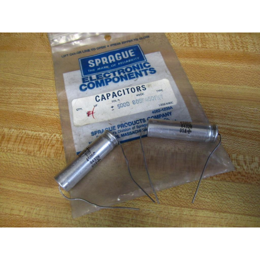 Sprague 500D-805F450FK-7 Capacitor 500D805F450FK7 (Pack of 2)