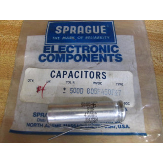 Sprague 500D-805F450FK-7 Capacitor 500D805F450FK7 (Pack of 2)