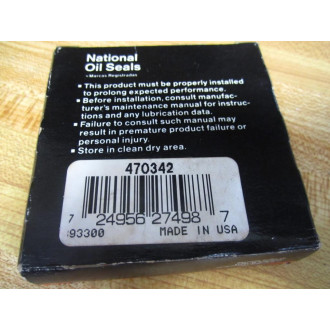 National Federal Mogul 470342 Oil Seal