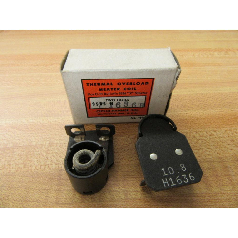 Cutler Hammer 9586H-1636B Heater Coil H1636 (Pack of 2)