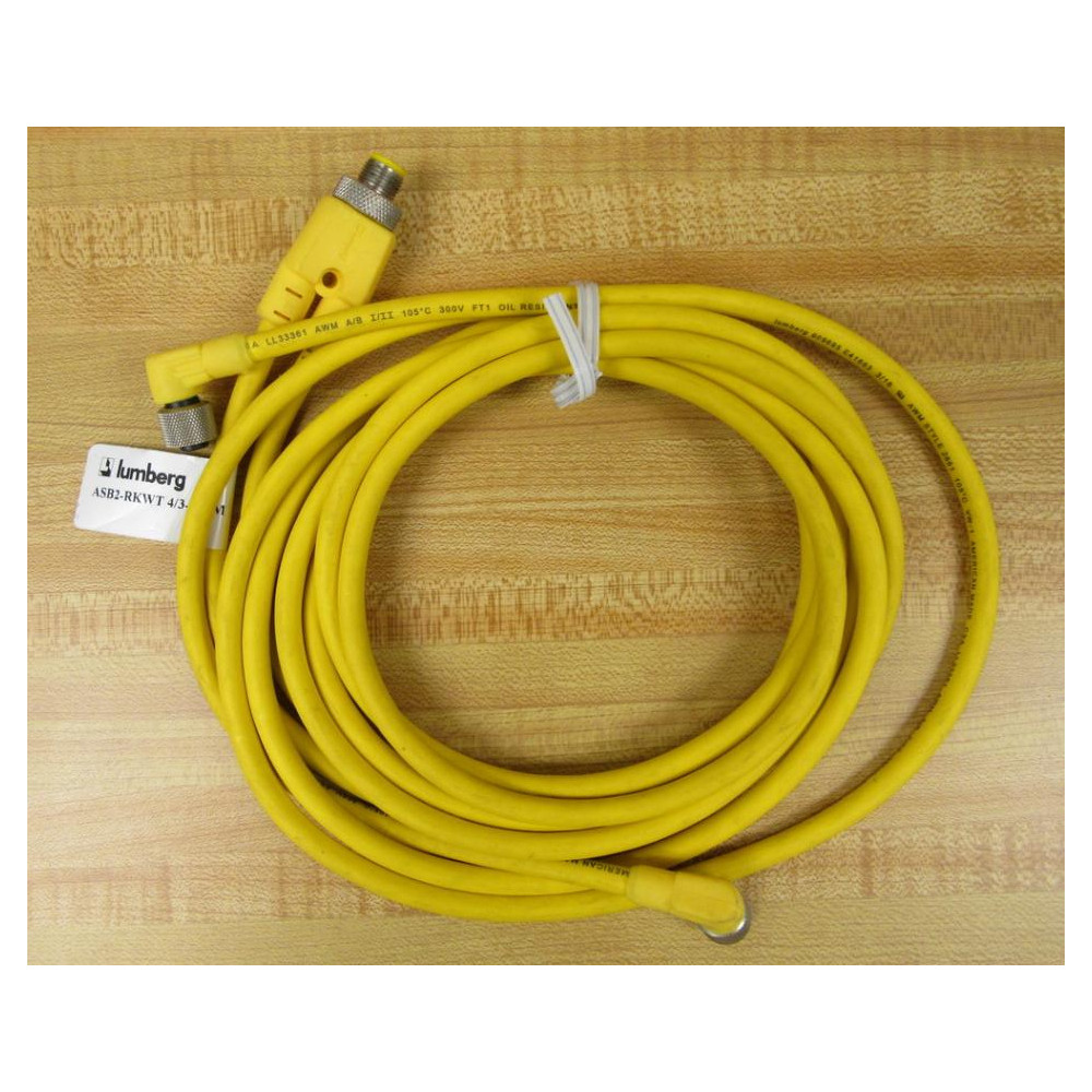 Lumberg ASB2-RKWT2 43-6952M Double End Cord ASB2RKWT436952M - New No Box