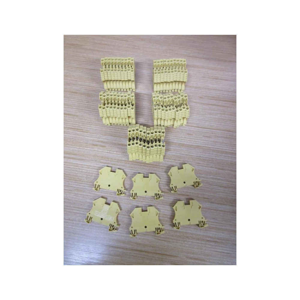 Allen Bradley 1492-J4 Block 1492J4 Color: Yellow 1492-J4-Y (Pack of 56) - New No Box