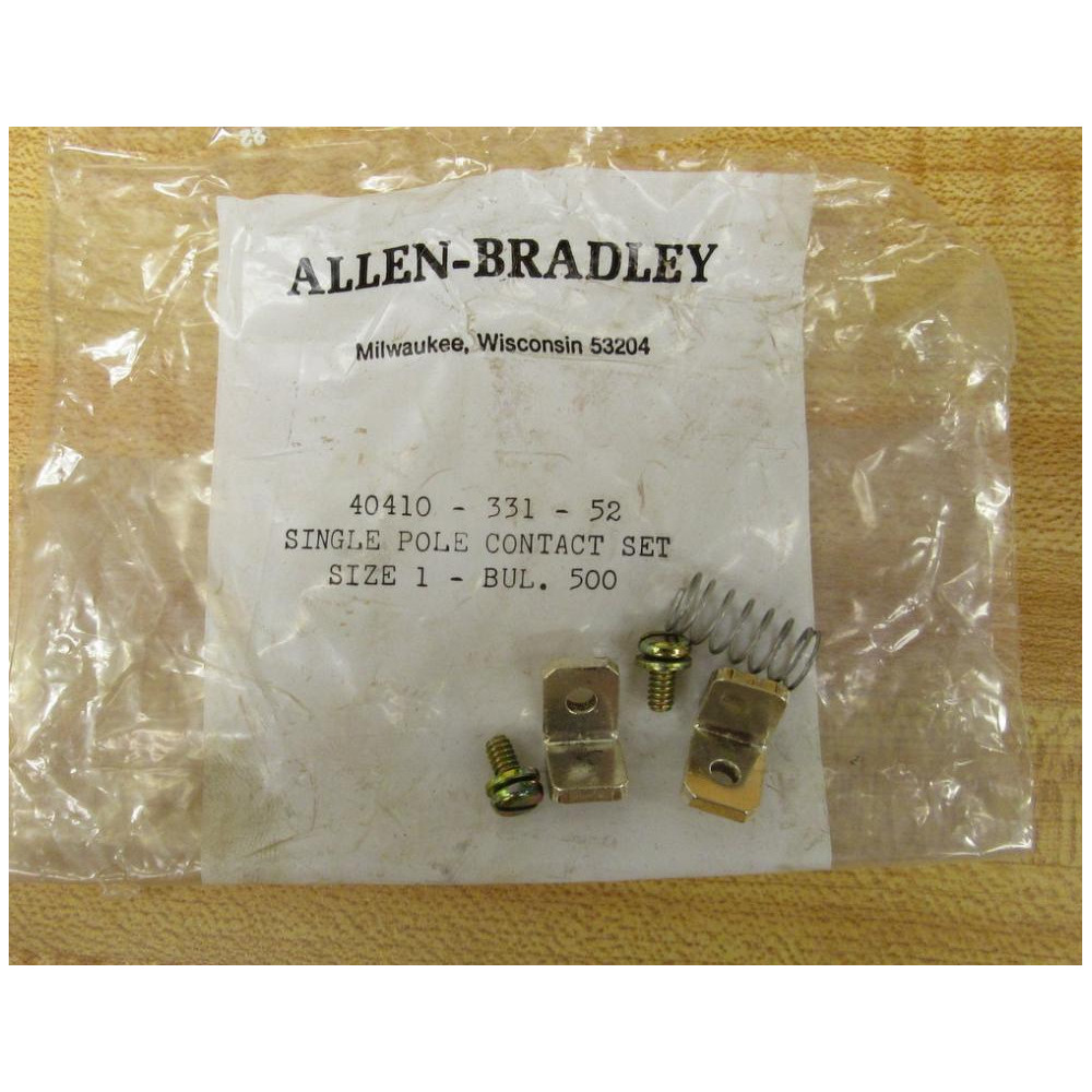 Allen Bradley 40410-331-52 Contact Kit Missing Center Contact