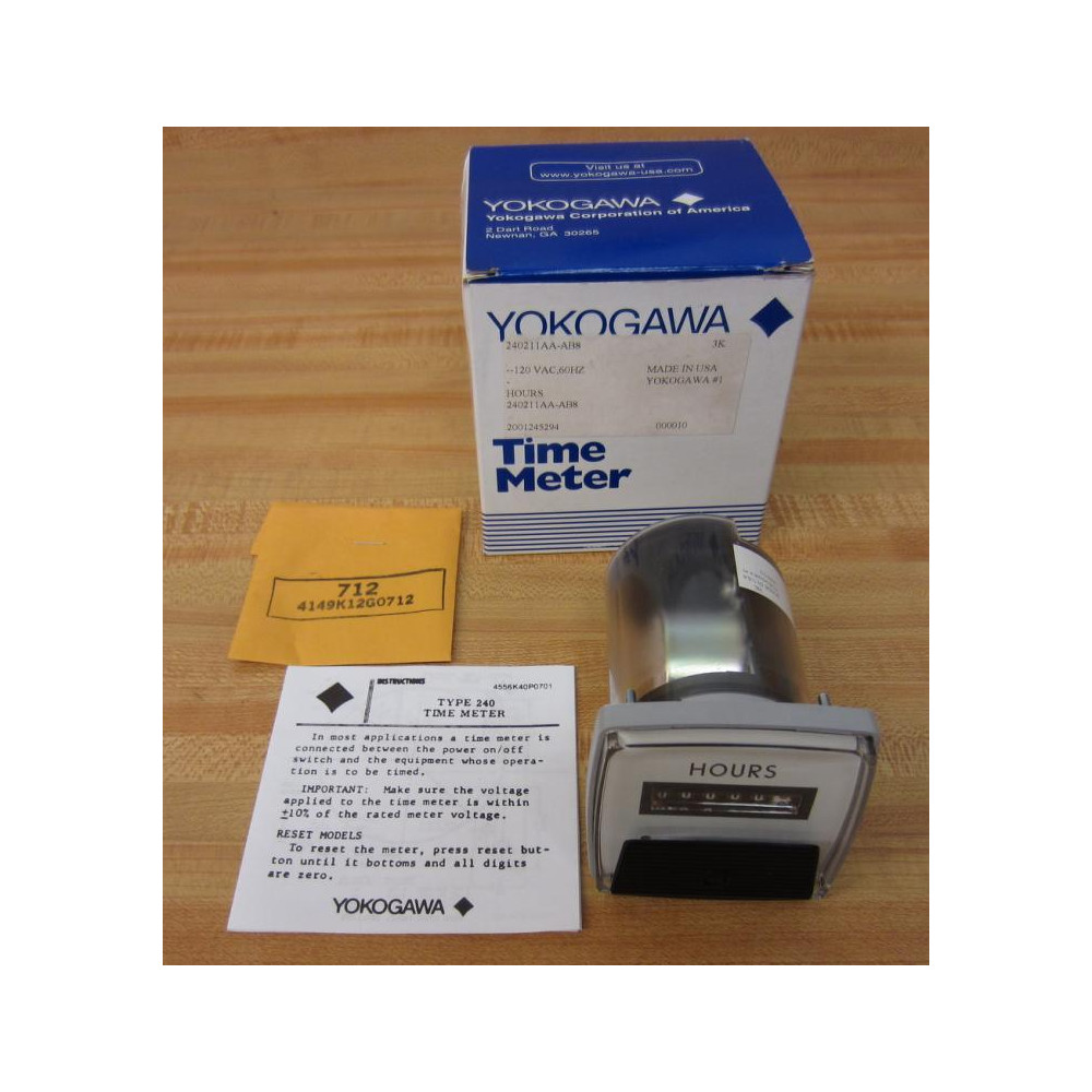 Yokogawa 240211AA-AB8 Time Meter 240211AAAB8 - Used