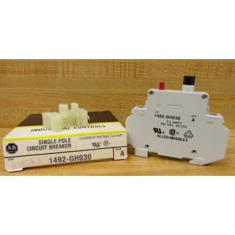 Allen Bradley 1492-GH030 Circuit Breaker 3A 1492GH030 Series A