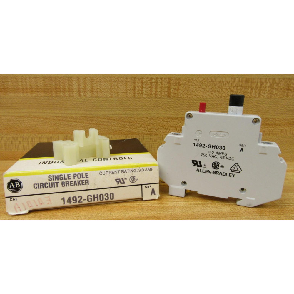 Allen Bradley 1492-GH030 Circuit Breaker 3A 1492GH030 Series A