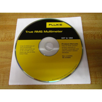 Fluke 1576992 CD-RomTrue RMS Multimeter 187 & 189 - New No Box