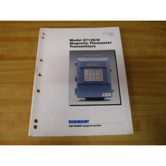 Rosemount 00809-0100-4729 8712CU Transmitter Manual 0080901004729 - Used