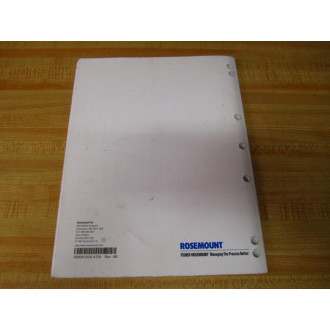Rosemount 00809-0100-4729 8712CU Transmitter Manual 0080901004729 - Used