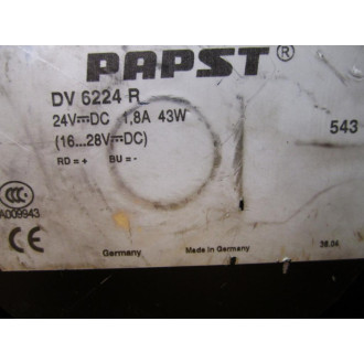 Papst DV-6224-R Axial Fan DV6224R - New No Box