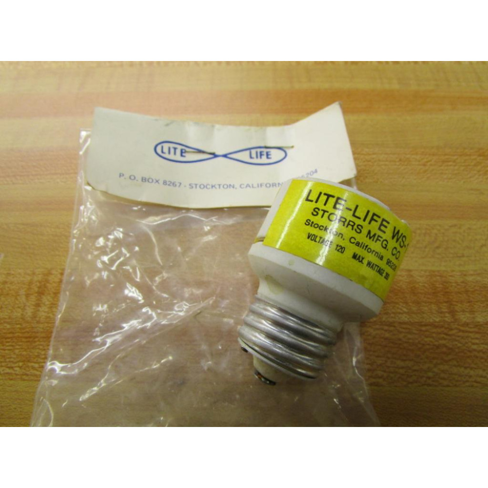 Lite-Life WS-1 Lampholder Adapter WS1 (Pack of 8)