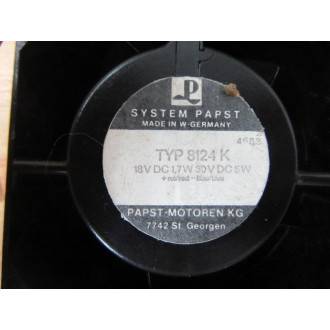 Papst TYP8124K DC Axial Fan - Used