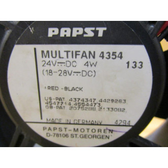 Papst 4354 Fan - Used