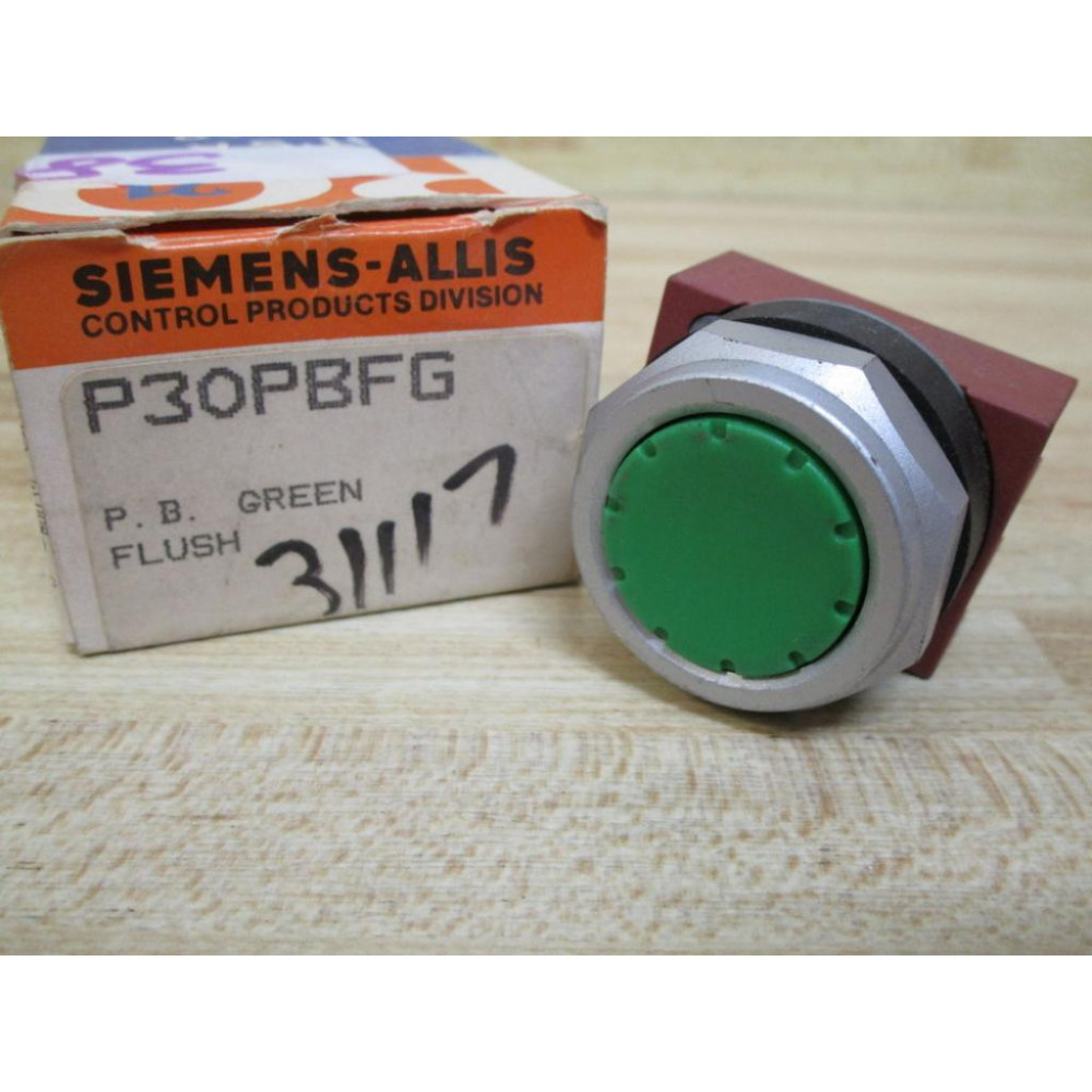 Siemens Furnas P30PBFG Green Button