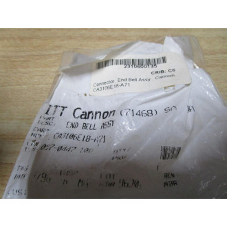 ITT Cannon Electric CA3106E18-A71 End Bell Assembly CA3106E18A71