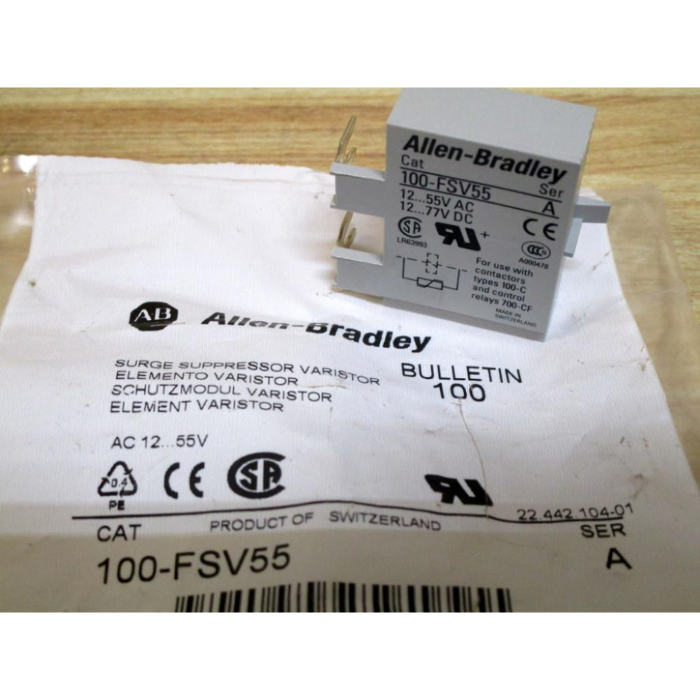 Allen Bradley 100-FSV55 Varistor Surge Suppressor 100FSV55