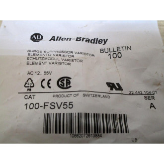 Allen Bradley 100-FSV55 Varistor Surge Suppressor 100FSV55
