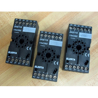 Elesta ZKE118 Relay Socket 154380 - New No Box