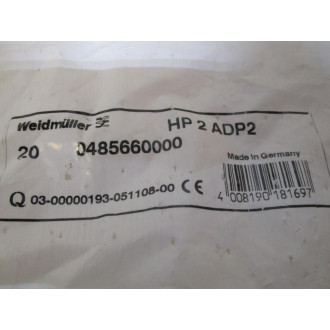 Weidmuller 0485660000 Retaining Plate HP2 ADP2 (Pack of 20)