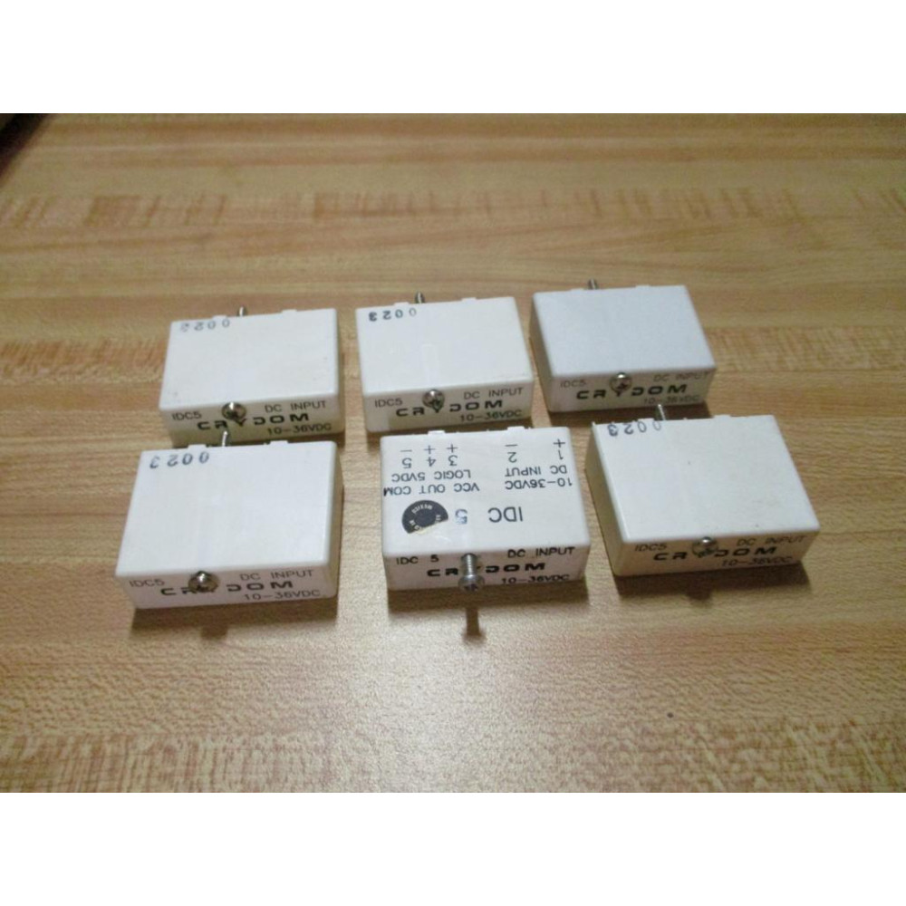 Crydom IDC5 Relay 10-36 VDC (Pack of 6) - Used