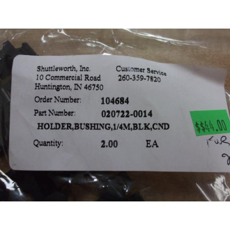 Shuttleworth 020722-0014 Holder Bushings 0207220014 (Pack of 2)