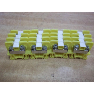 EMM EA Yellow Terminal Block 22-8 (Pack of 16) - New No Box