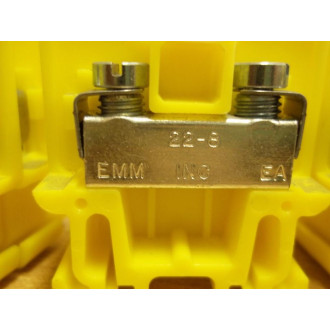 EMM EA Yellow Terminal Block 22-8 (Pack of 16) - New No Box