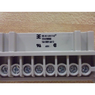 Weidmuller HBC-HE-16 BS 17-32 Connector (Pack of 2) - New No Box
