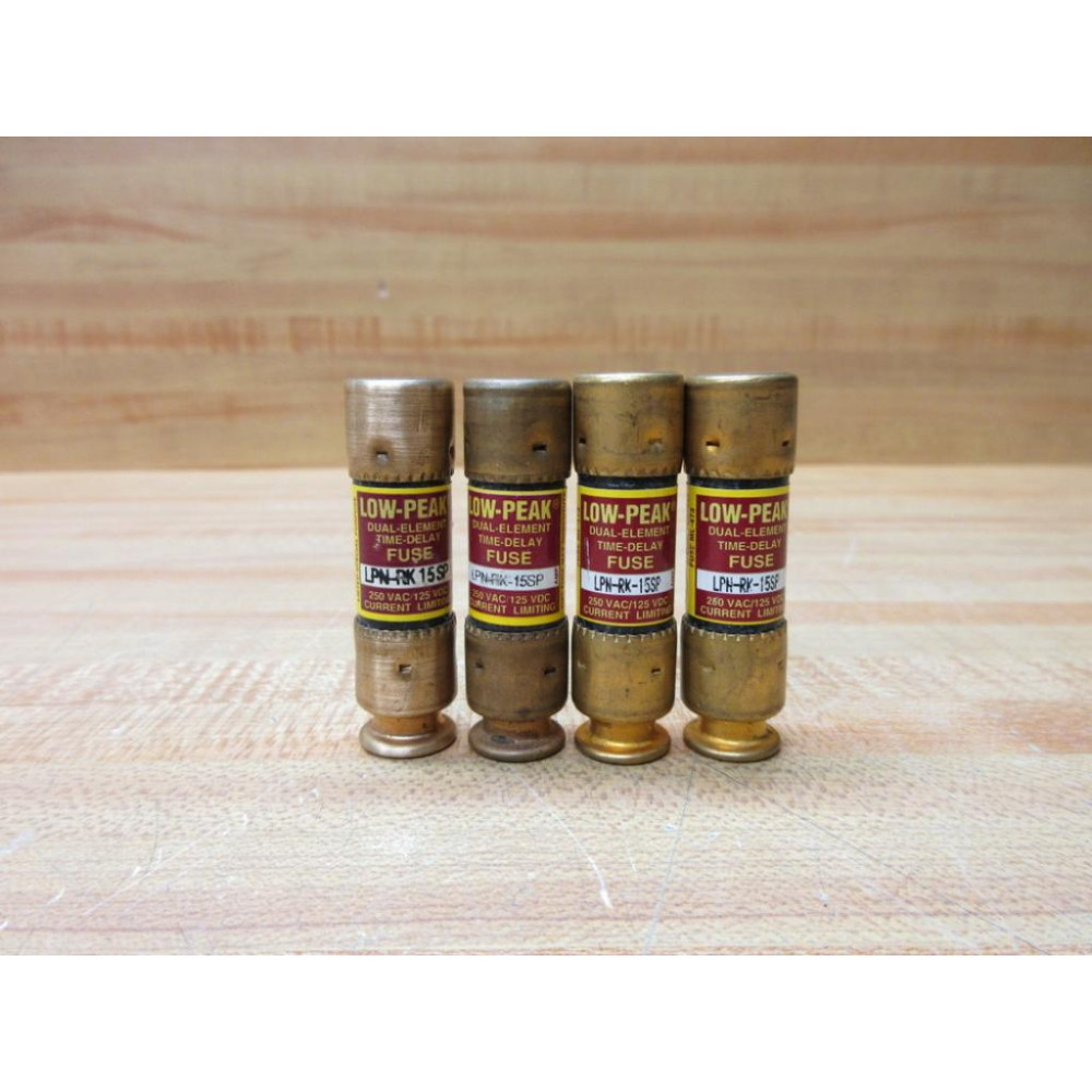 Buss LPN-RK-15SP Bussmann Fuse Cross Ref 4XF53 (Pack of 4) - New No Box