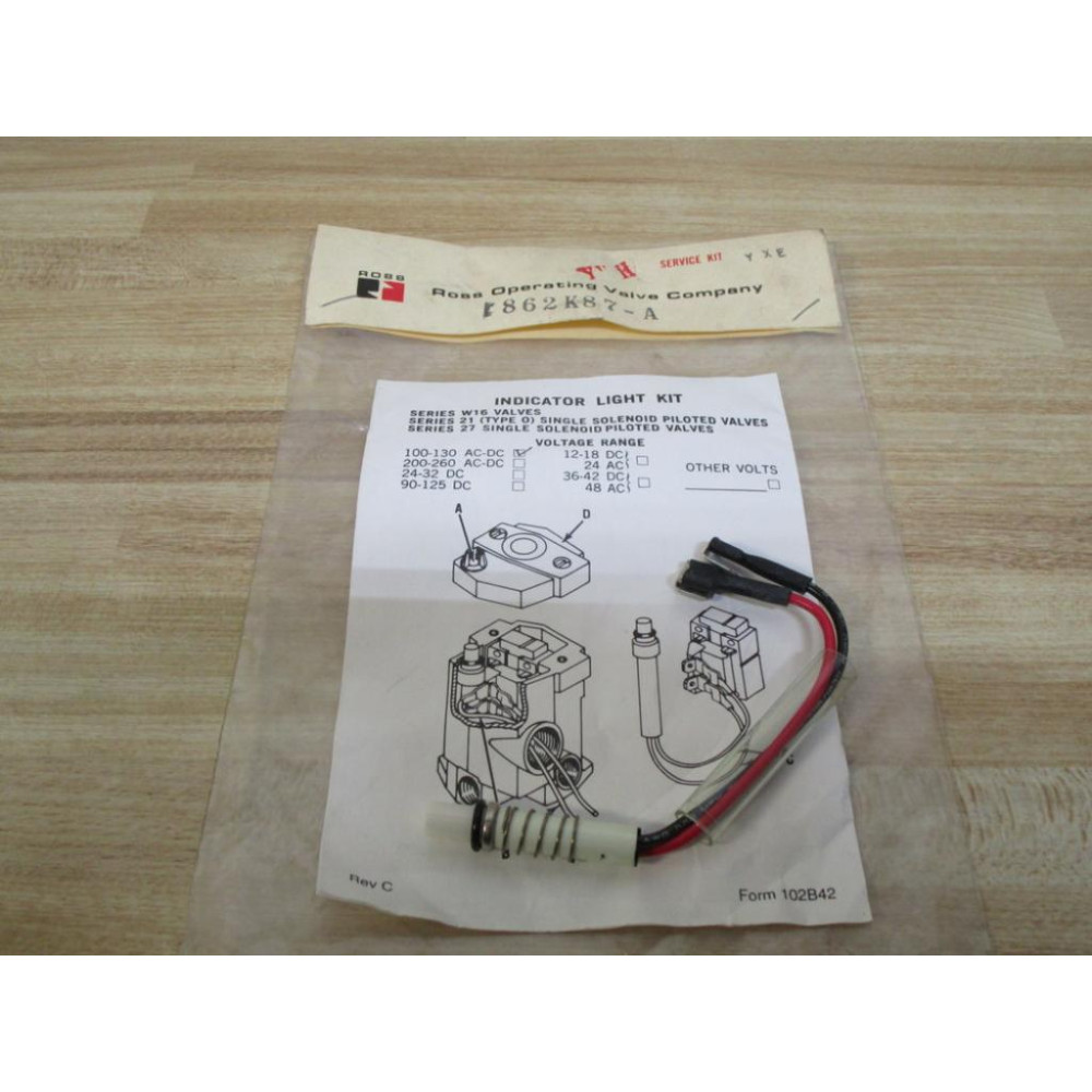 Ross 862K87A Indicator Light Kit 125 VAC -12W