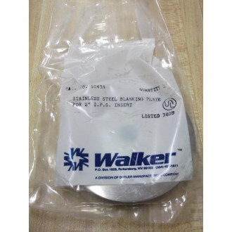 Walker 1043S Blanking Plate for 2" IPS Insert