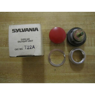 Sylvania T22A Oiltight Pushbutton Red