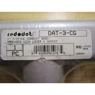 Red Dot DAT-3-CG 1 IN T Style Conduit Body