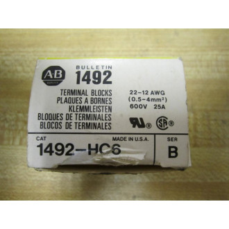 Allen Bradley 1492-HC6 Terminal Block 1492HC6