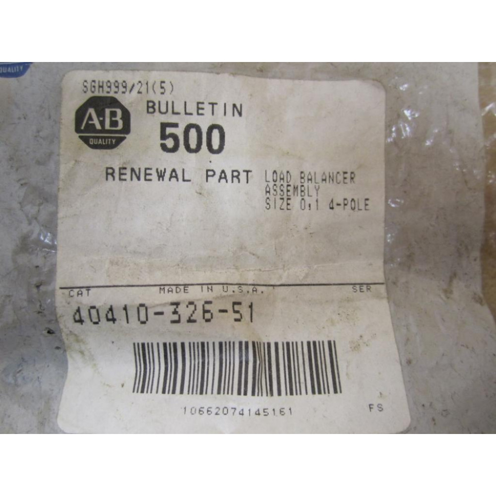Allen Bradley 40410-326-51 Load Balancer Assembly 4041032651