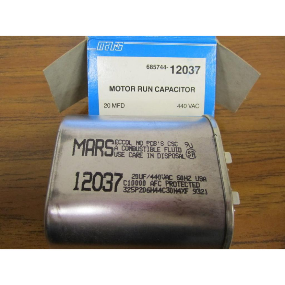 Mars 685744-12037 Motor Run Capacitor