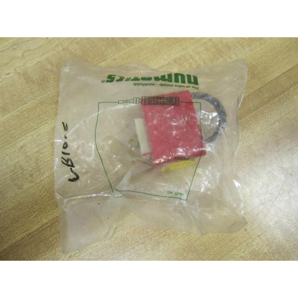 Numatics 139-308 P Solenoid Coil 139308P Red