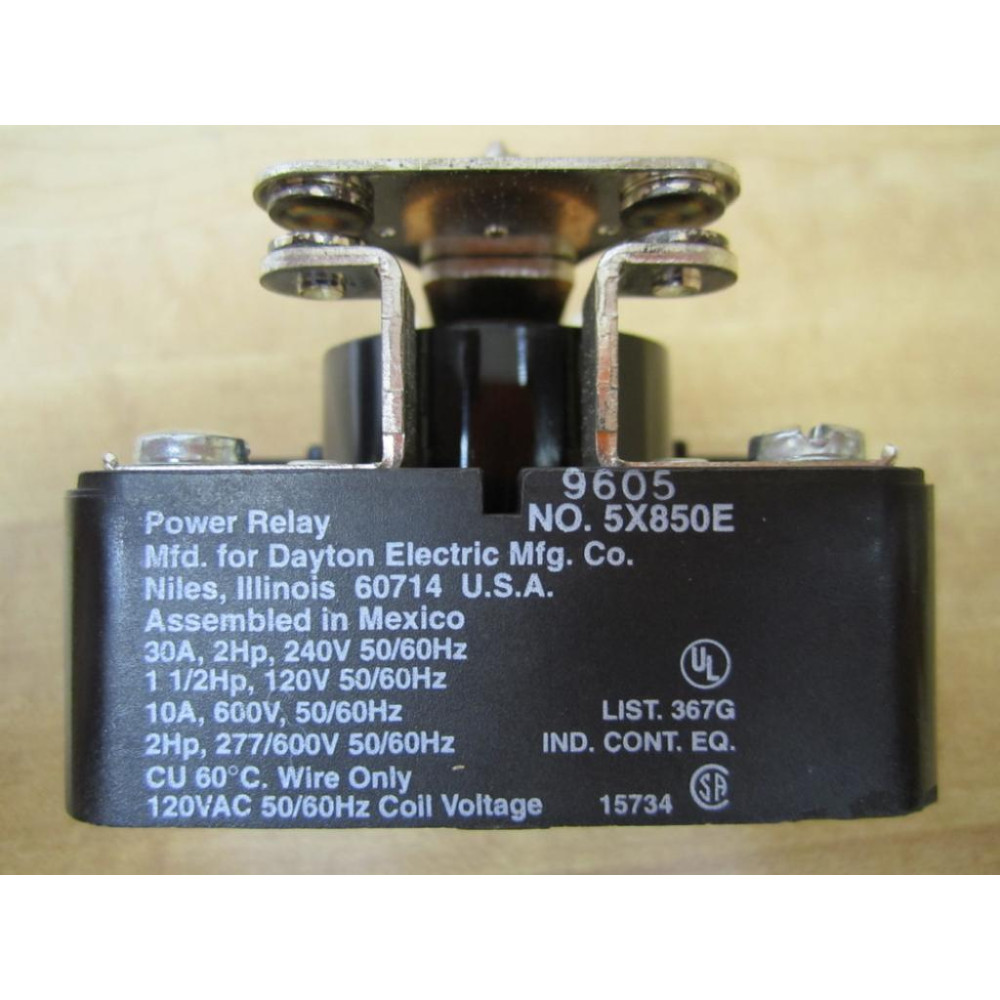 Dayton 5X850E Power Relay - New No Box