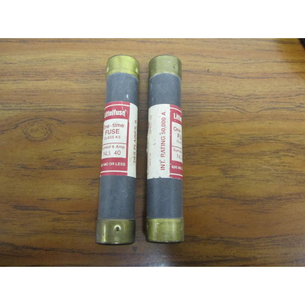 Littelfuse NLS 40 Fuse Bag Of 2 - New No Box