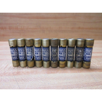 Buss NON-15 Bussmann Fuse Cross Ref 4XF90 Tested (Pack of 10) - Used