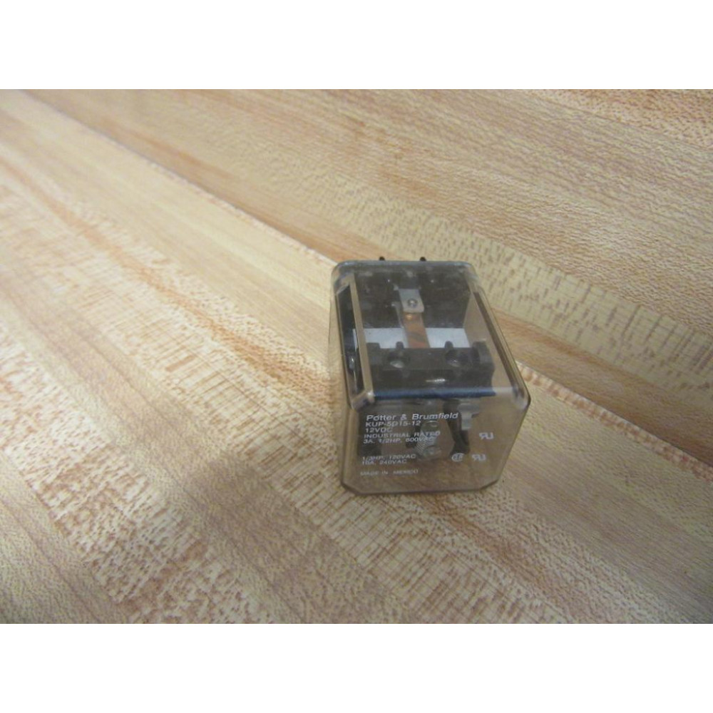 Potter & Brumfield KUP-5D15-12V DC Relay KUP-5D15-12VDC - Used