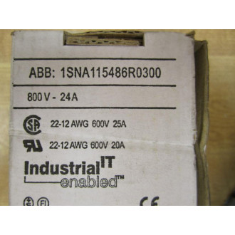ABB Entrelec 1SNA115486R0300 Terminal Blocks MA2.55 (Pack of 16)