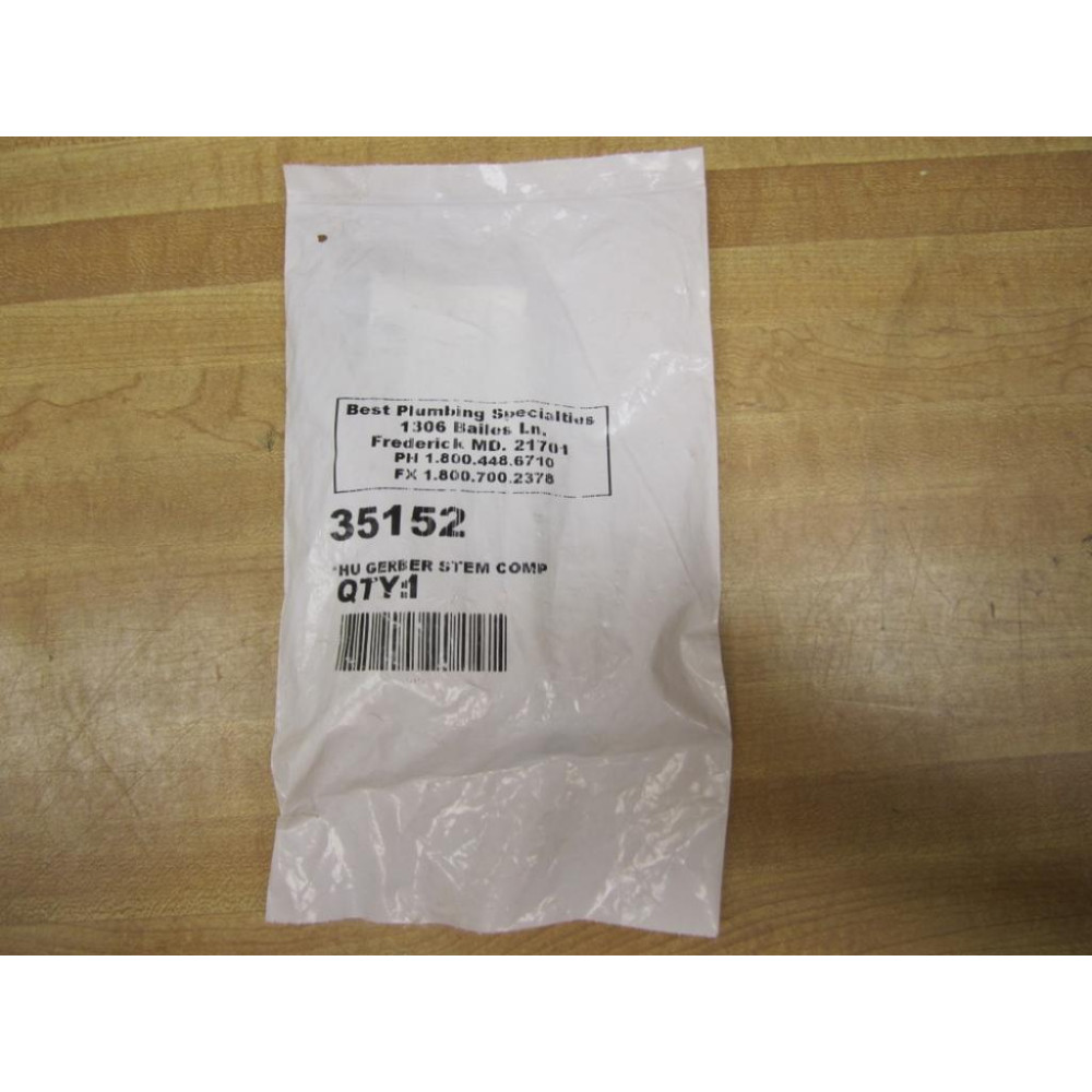 Best Plumbing Specialties 35152 HU Gerber Stem Comp