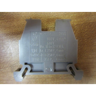 Woertz 3450 Pack Of 14 Terminal Blocks (Pack of 12) - Used