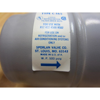 Sporlan C-165 Filter Drier 58" C165