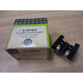 Allen Bradley X-107421 R.H. Contact Block X107421