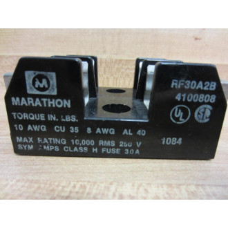 Marathon RF30A2B Fuse Block 2 Pole 4100808 - Used