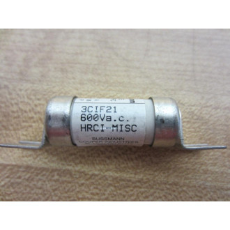Bussmann 3CIF21 HRC Fuse 3A 600VAC - New No Box