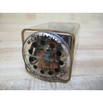 Midtex 155-93C200 Aemco Relay 15593C200 24 VDC - Used